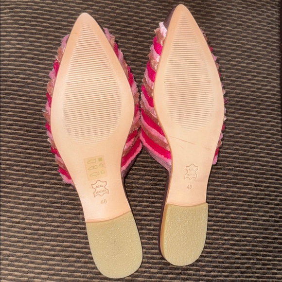Anthropologie Fiesta Fringe Slides - Picture 4 of 4